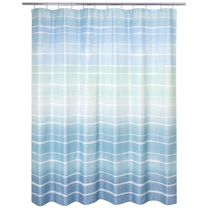 Metallic Ombre Striped Shower Curtain - Allure Home Creations, 1 of 8