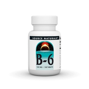Vitamin B-6 100mg by Source Naturals, Inc.  -  100 Tablet - 1 of 3