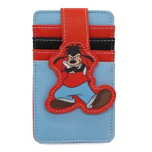 Disney Vegan Leather Wallet, ID Card Holder, Goofy Movie Max Pose Red Blue Black - 1 of 4