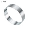 Unique Bargains Stainless Steel Seamless Nonstick Mirror Coating Round Cake Ring 2 Pcs - 3 of 4
