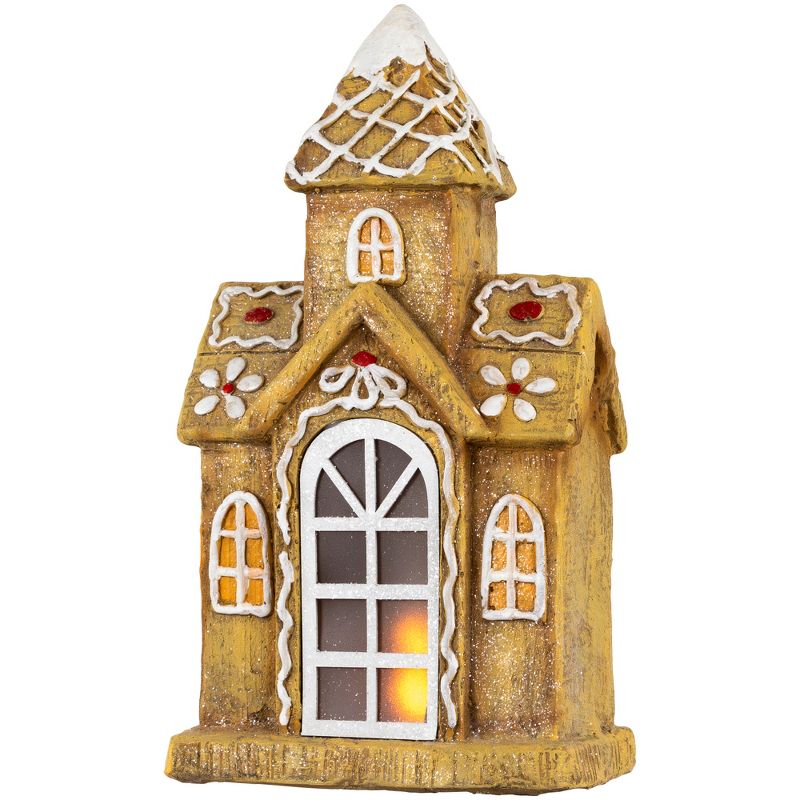 Northlight 16" LED Lighted Gingerbread House Christmas Decoration, 6 of 10