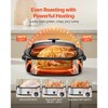 VEVOR Roaster Oven, 20QT Electric Roasting Pan, 150-450℉ Adjustable Temperature Fast-Cooking Turkey Roaster, Turkey Oven with Self-Basting Lid,Silver - 4 of 4