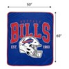 NFL Buffalo Bills Vintage Arch Block Ultra Soft Blanket - 3 of 3