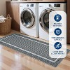 Washable Braided Printed Area Rug, Non Slip Low Pile Foldable Carpet, Soft Thin Stain Resistant Mat for Living Room Bedroom Kitchen - 4 of 4