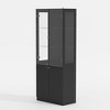 Famapy Modern Display Cabinet & Bookcase with RGB Color-Changing LED Lights,Tempered Glass Doors,Collectibles in Living Room/Study - 2 of 4