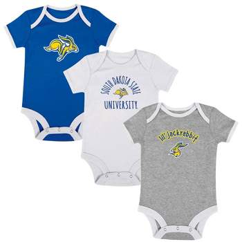 NCAA South Dakota State Jackrabbits Infant 3pk Bodysuit