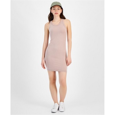 Hippie Rose Womens Mink Tank Dress, Brown, Medium