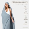 Comfy Cubs Muslin Adult Hooded Towel - Large, Absorbent Hooded Bath Towels for Adults, Stylish Towel with Hood - 4 of 4