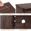 Garvee Farmhouse TV Stand for 65-Inch TVs - Entertainment Center with Sliding Barn Doors, Adjustable Shelves, and Ample Storage Space - 2 of 4