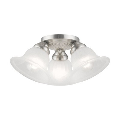 Livex Lighting Edgemont 3 - Light Flush Mount in  Brushed Nickel