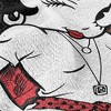 Betty Boop Betty Boop Romantic Roses Blanket 50"x60" Woven Tapestry - 4 of 4