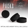 Franklin Sports Ice Hockey Pucks 12pk - Black - 4 of 4