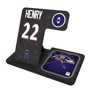 NFL Baltimore Ravens Players Game Tactic 15-Watt 3 in 1 Charging Station - 1 of 4