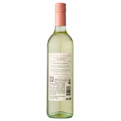 WEEKDAY Organic Sauvignon Blanc Wine - 750ml Bottle