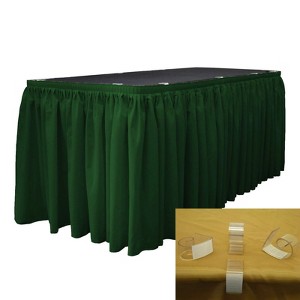 Slickblue Polyester Poplin Table Skirt with L-Clips - 1 of 1