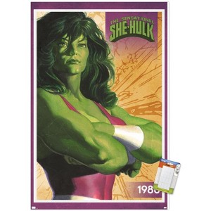 Trends International Marvel Comics - She-Hulk Card Unframed Wall Poster Prints - 1 of 4