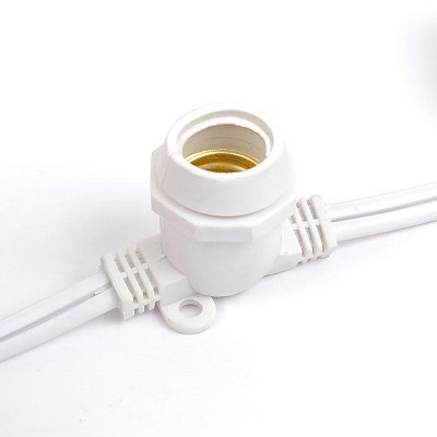 Commercial Grade White Outdoor LED Globe String Lights, 330 Feet