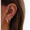 Gold Hoop Earrings for Women Trendy,14K Real Gold Plated Cute Stud Earrings Small Huggie Hoop Earrings non tarnish Jewelry for Women - 2 of 4