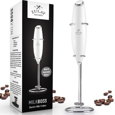 Zulay Kitchen High Powered Milk Frother Handheld Foam Maker for Lattes, Cappuccinos, Matcha, Frappe & More