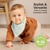 8pk Organic Baby Bandana Bibs, Baby Drool Bibs for Baby Boy, Girl, Baby Bibs for Infant, Newborn - 3 of 4