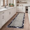 Modern Bordered Living Room Bedroom Area Rugs, Washable Soft Non Slip Throw Carpet for Dining Room, Foldable Thin Mat - 2 of 4
