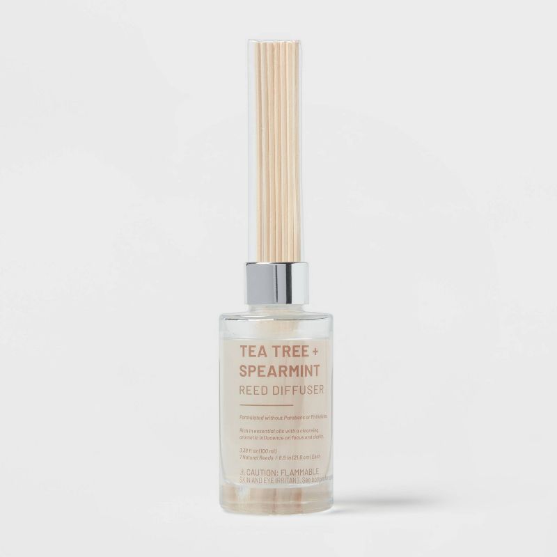 100ml Glass Reed Diffuser Tea Tree and Spearmint - Threshold&#8482;, 1 of 5