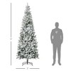 TopComfy Christmas Tree Stand 9FT Snow Flocked Pine Tree with Realistic Branches for Holiday Decor, Green, 35.5"*35.5"*106.3" - 3 of 4