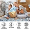 Washable Vintage Printed Rug Non Slip Low Pile Rug Soft Throw Floor Cover Foldable Indoor Carpet for Living Room Bedroom Playroom Nursery - 4 of 4