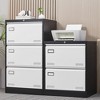 3 Drawer Lateral File Cabinet, Metal Lockable File Cabinet With Lock For Legal/Letter/A4/F4, Locking Filing Cabinet With Anti Tipping Function - 4 of 4