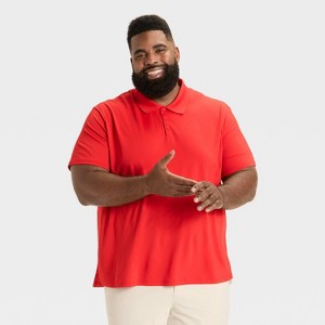 Men's Textured Polo Shirt - All In Motion™ - 1 of 3