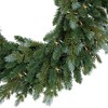 Northlight Real Touch™️Pre-Lit Artificial Blue Spruce Christmas Wreath - 24" - Clear Lights - 3 of 4