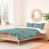 Deny Designs H Miller Ink Illustration Tennis Rackets Roses Kids' Duvet and Sham Set - 2 of 4
