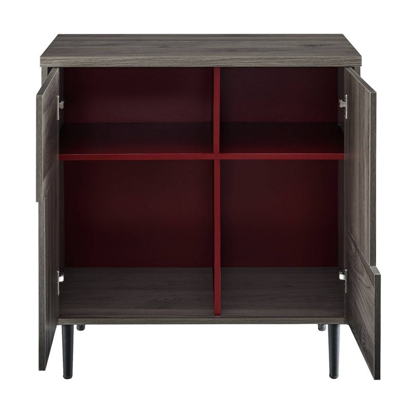 Modern Accent Cabinet with Color Pop Interior - Saracina Home, 5 of 13