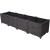 VisioGear Self-Watering Planter Box, Deep Raised Garden Bed Plastic Planter Boxes for Vegetables, Flowers and Succulents, Brown, 63"*15.7"*14.7" - 4 of 4