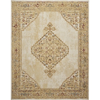 Nourison Grafix Vintage Traditional Medallion Indoor Rug