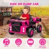 Jojoka Ride on Dump Truck, 12 Volt Ride on Toys with Dump Bed, Electric Car for Kids with Remote Control, Shoel, Lights, Musci Player - 4 of 4