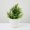 Unique Bargains Artificial Plants Mini Pine Cone Sprig Plant Plastic 2.76"x2.76"x6.3" 1 Pc - 2 of 4