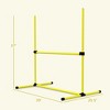 4 Piece Dog Agility Set with Adjustable Height Jump Bars, Carry Bag, Displacing Top Bar - 3 of 4