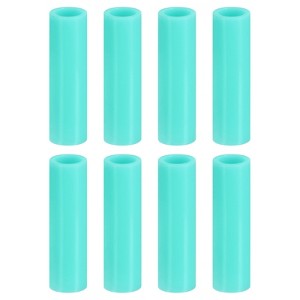 Unique Bargains Removable Reusable Soft Flexible Silicone Straws Nozzle Cover 8 Pcs - 1 of 4