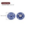 Unique Bargains Alloy Invisible Durable High Hardness Buckle Fasteners Press Studs Buttons 5 Pcs - 2 of 4