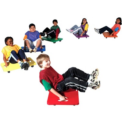 Sportime MegaScoot-II Scooters, 8 x 18 Inches, Assorted Colors, set of 6