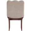 Meridina Furniture,Shaw Beige Chenille Fabric Upholstered Dining Chair - 3 of 4