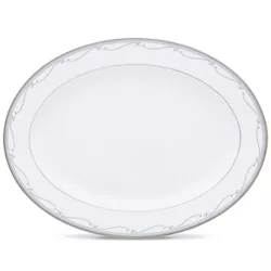 Noritake Satin Flourish Medium Oval Platter