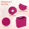 Unique Bargains Portable Makeup Bags and Organizers Encrypted Felt Purse Insert 6.7 x 3.9 x 6.3 Inch - 3 of 4
