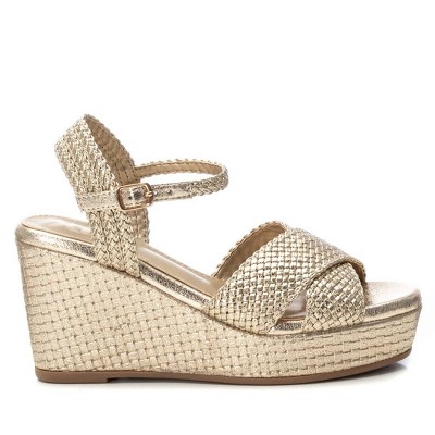 XTI Women's Criss Cross Wedge Sandals 144057