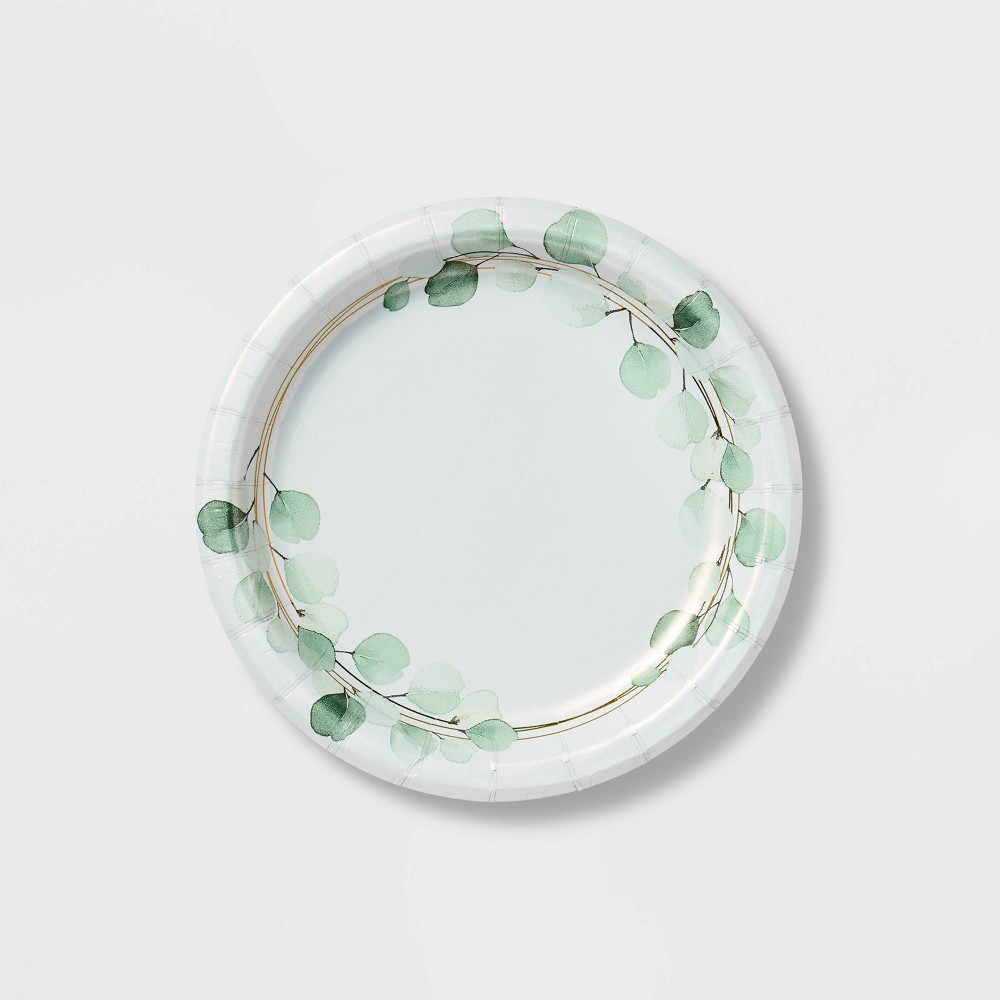 Photos - Other tableware 20ct Botanical Snack Plates - Spritz™