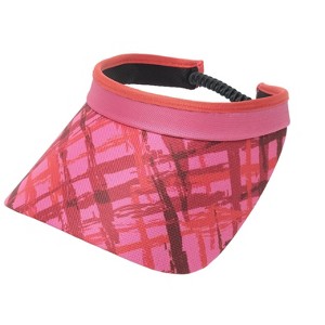 Glove It Print and Solid Coil Visor, Ladies Visor Hat, Sun Visor for Women, Golf Visor with Coil, Visor for Running, Tennis, Beach - 1 of 4
