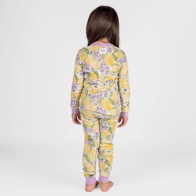 Burt&#39;s Bees Baby&#174; Girls&#39; Floral Snug Fit Pajama Set - Purple, 5 of 6