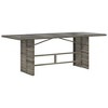 vidaXL Patio Dining Set with Cushions Gray Poly Rattan - 6 Pieces - 4 of 4