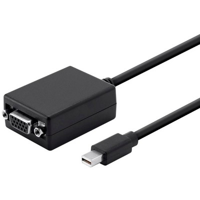 Monoprice Mini DisplayPort 1.1 to VGA Adapter, Black